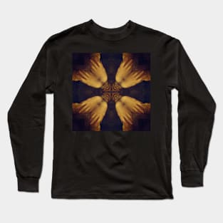 Mandalisa Kaleidoscope [Hands] Pattern (Seamless) 2 Long Sleeve T-Shirt